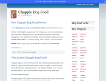 Tablet Screenshot of chappiedogfood.com